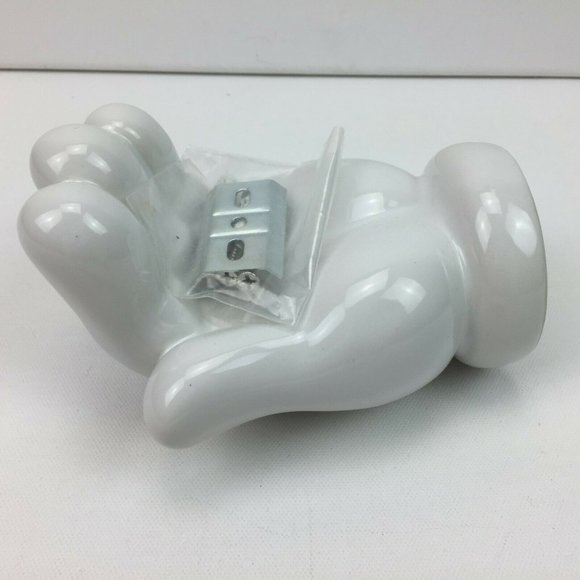 Disney Scattered Mickey Mouse Parts White Hand Glove Soap Dish Hardware Included - Picture 1 of 9
